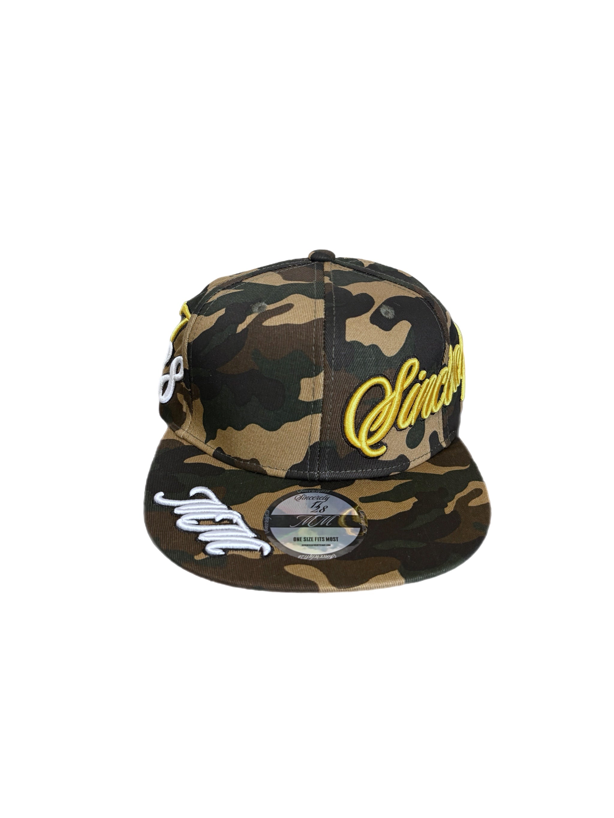 1728 SnapBack camo cap yellow