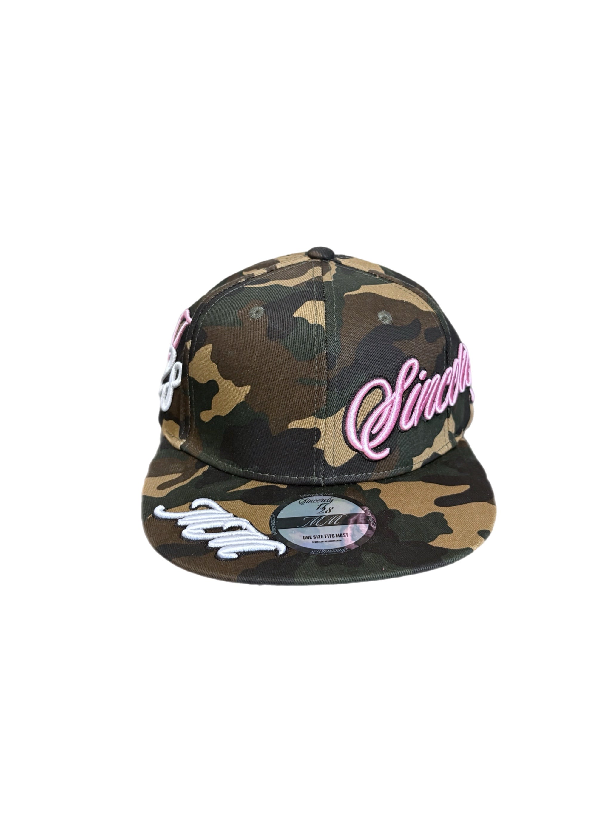 1728 SnapBack camo cap pink