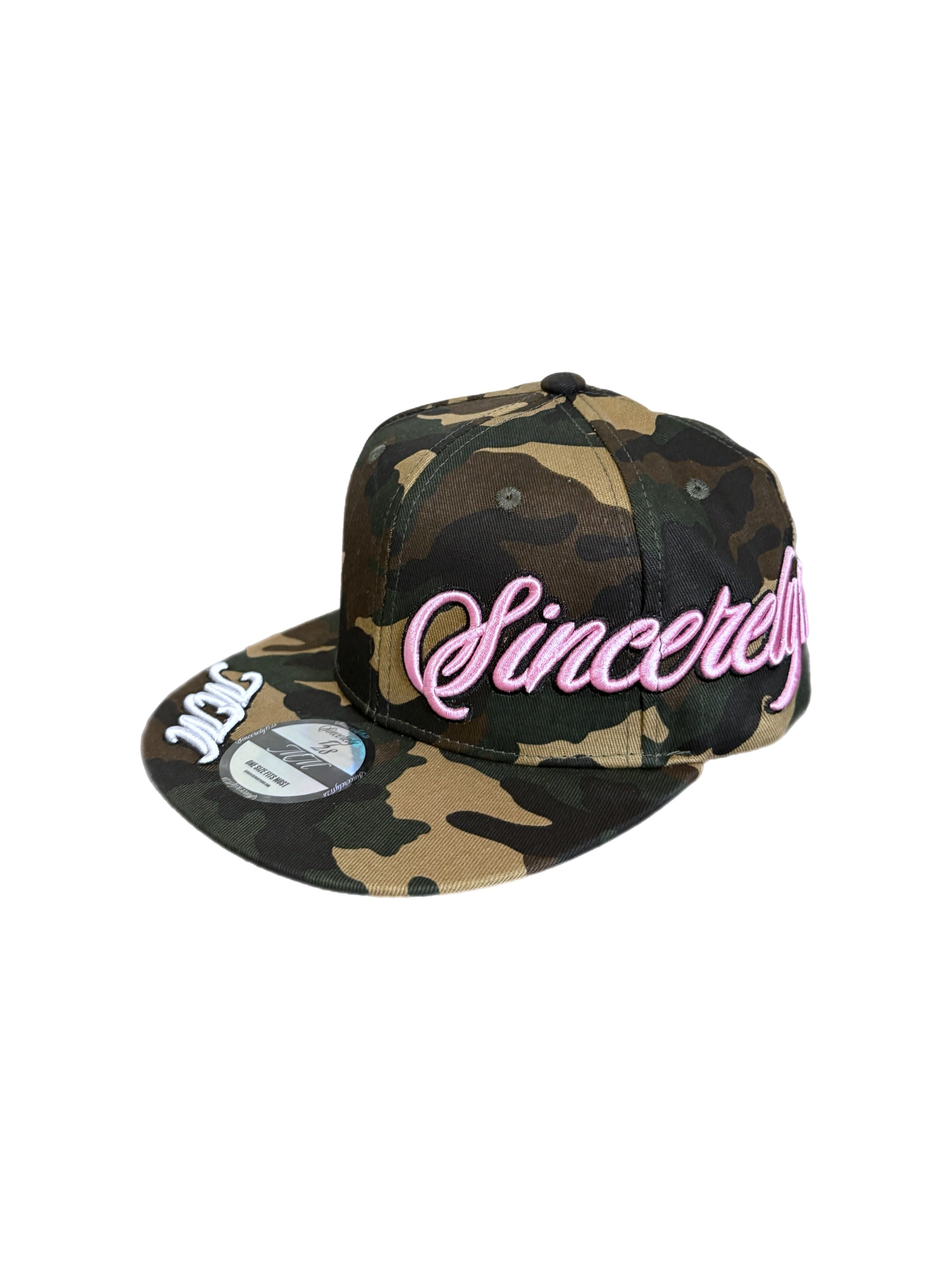1728 SnapBack camo cap pink