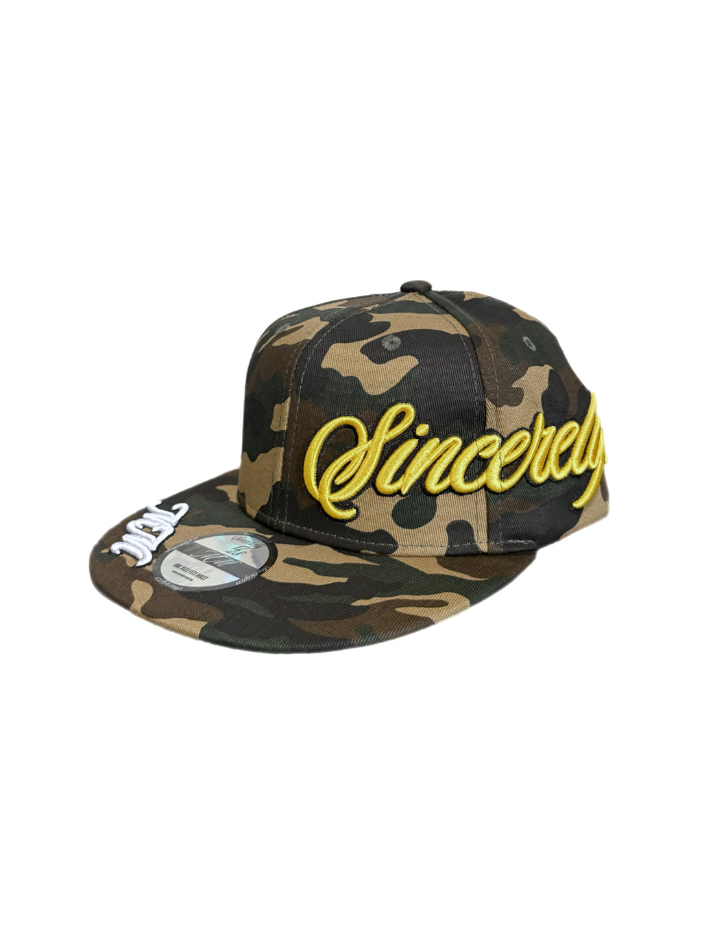 1728 SnapBack camo cap yellow